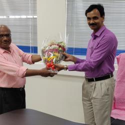 Dr. G. V. M. Gupta, taking charge as Director CMLRE