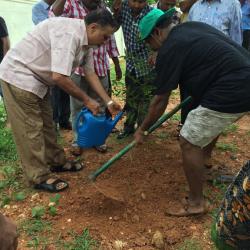 Director, CMLRE Planting tree sapling on the occasion of World Enviroment Day 2019